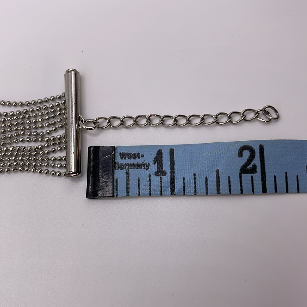 Silver Tone Southwestern Style Chain Bracelet Adjustable - Picture 8 of 8